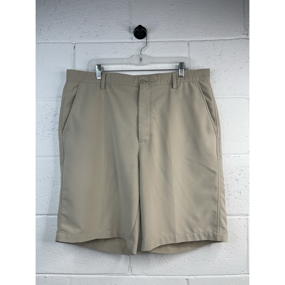 FootJoy Shorts Mens Size 38 Khaki Golf Athletic Performance Stretch 10 Inseam - Picture 1 of 8